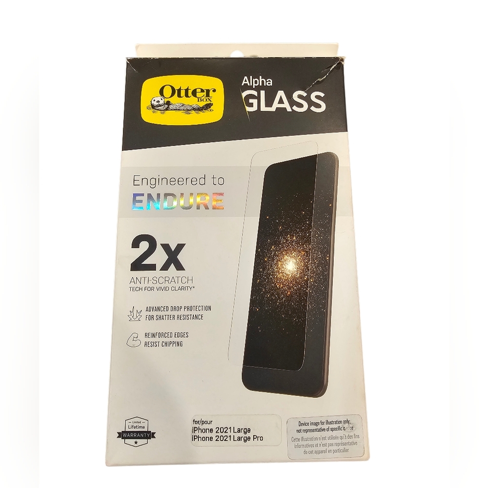 OtterBox Alpha Glass Screen Protector - Black‎